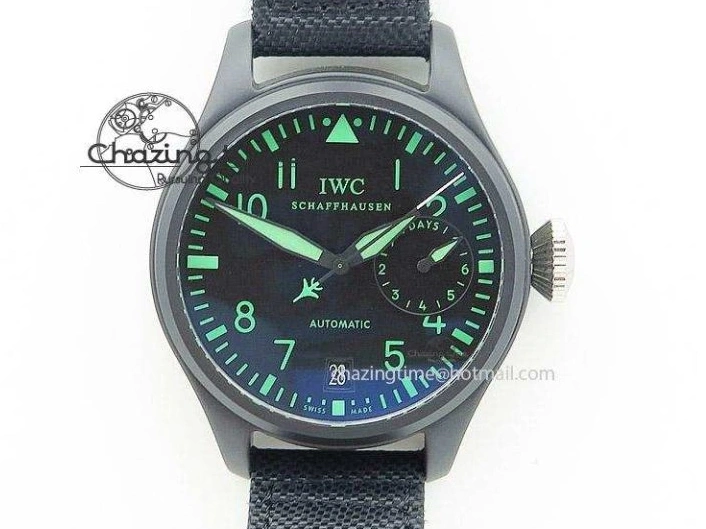 MIROTIME 0503 UrbanStyle Mark XVIII IW327012 SS M+F 1:1 Best Edition White Dial on Black Leather Strap A 7054